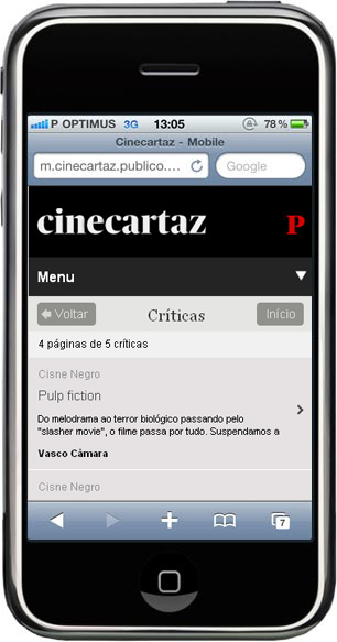 Cinecartaz Mobile