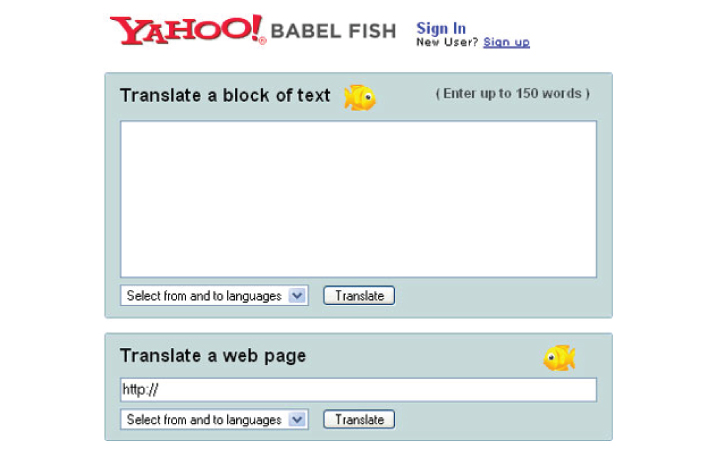 yahoo Babel Fish
